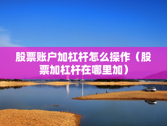 股票账户加杠杆怎么操作（股票加杠杆在哪里加）
