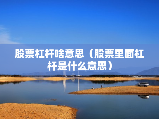 股票杠杆啥意思（股票里面杠杆是什么意思）