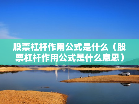 股票杠杆作用公式是什么（股票杠杆作用公式是什么意思）
