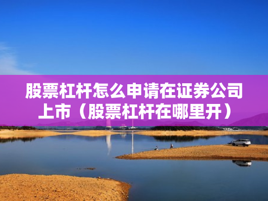 股票杠杆怎么申请在证券公司上市（股票杠杆在哪里开）