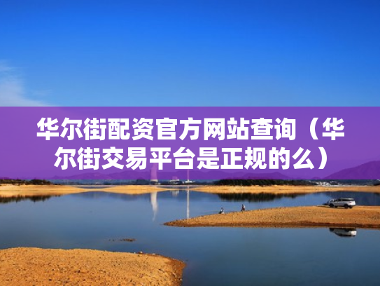 华尔街配资官方网站查询（华尔街交易平台是正规的么）